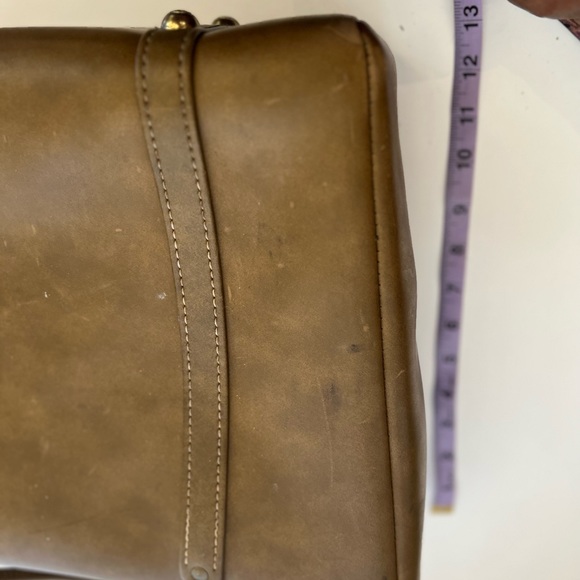 Vintage brown large leather feel briefcase… - Picture 6 of 9